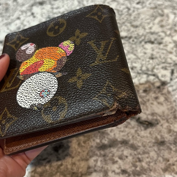 Louis Vuitton x Takashi Murakami Monogram Canvas Panda Marco Wallet - Picture 14 of 14